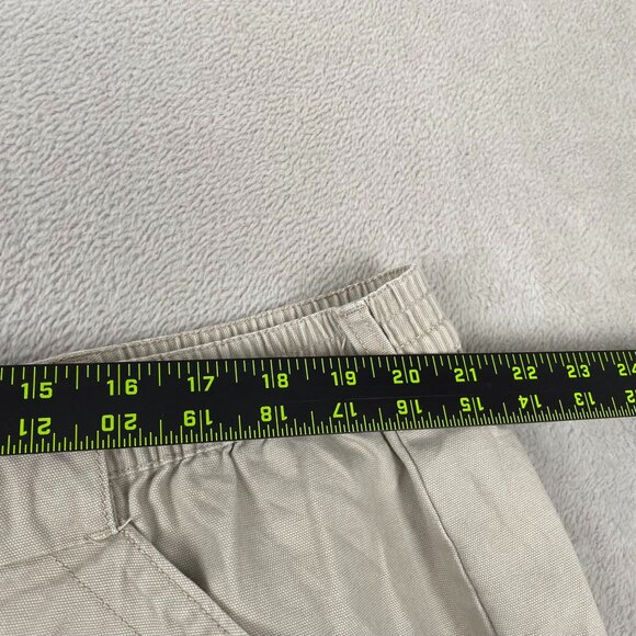 Red Head Mens Cargo Shorts Beige & Gray Elastic Waist Size 46 100% Cotton - Picture 10 of 16